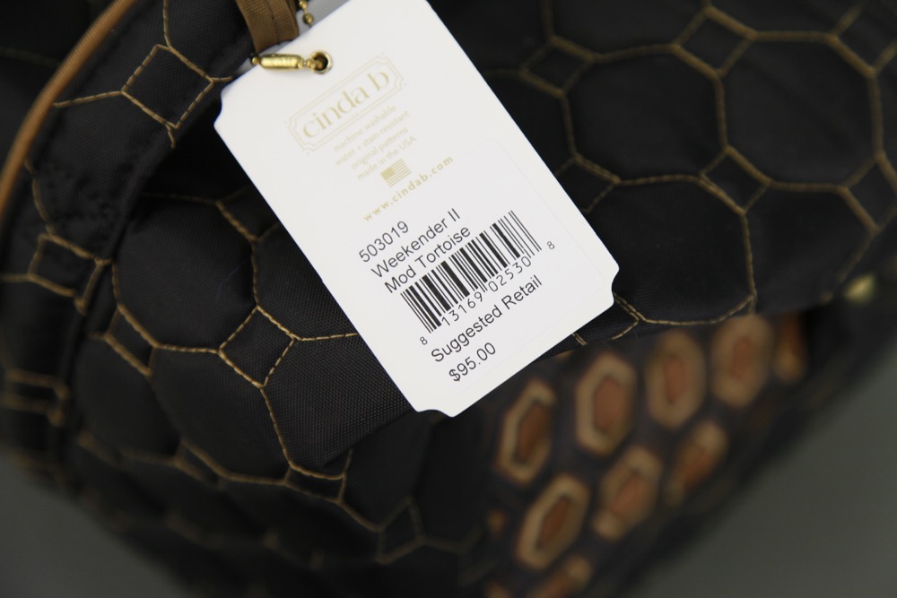 "cinda B" Mod Tortoise Collection Travel Bag