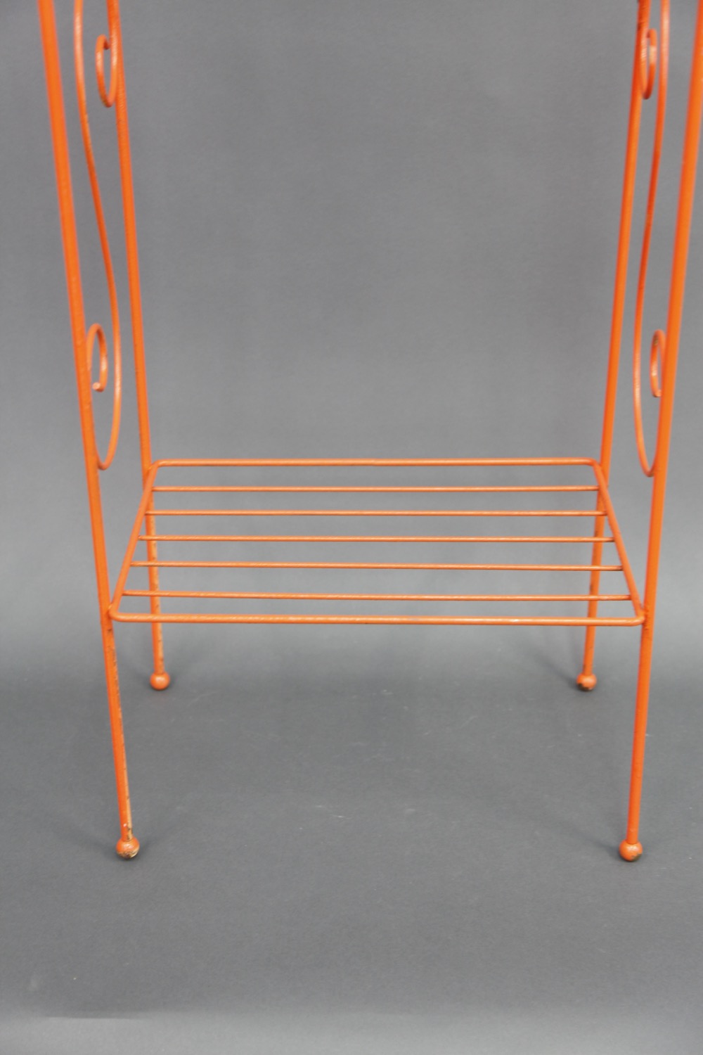 Metal Towel Rack and Wicker Stand