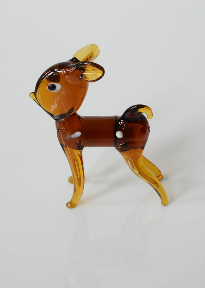 Set of Vintage Hand Blown Art Glass Animal Figurines