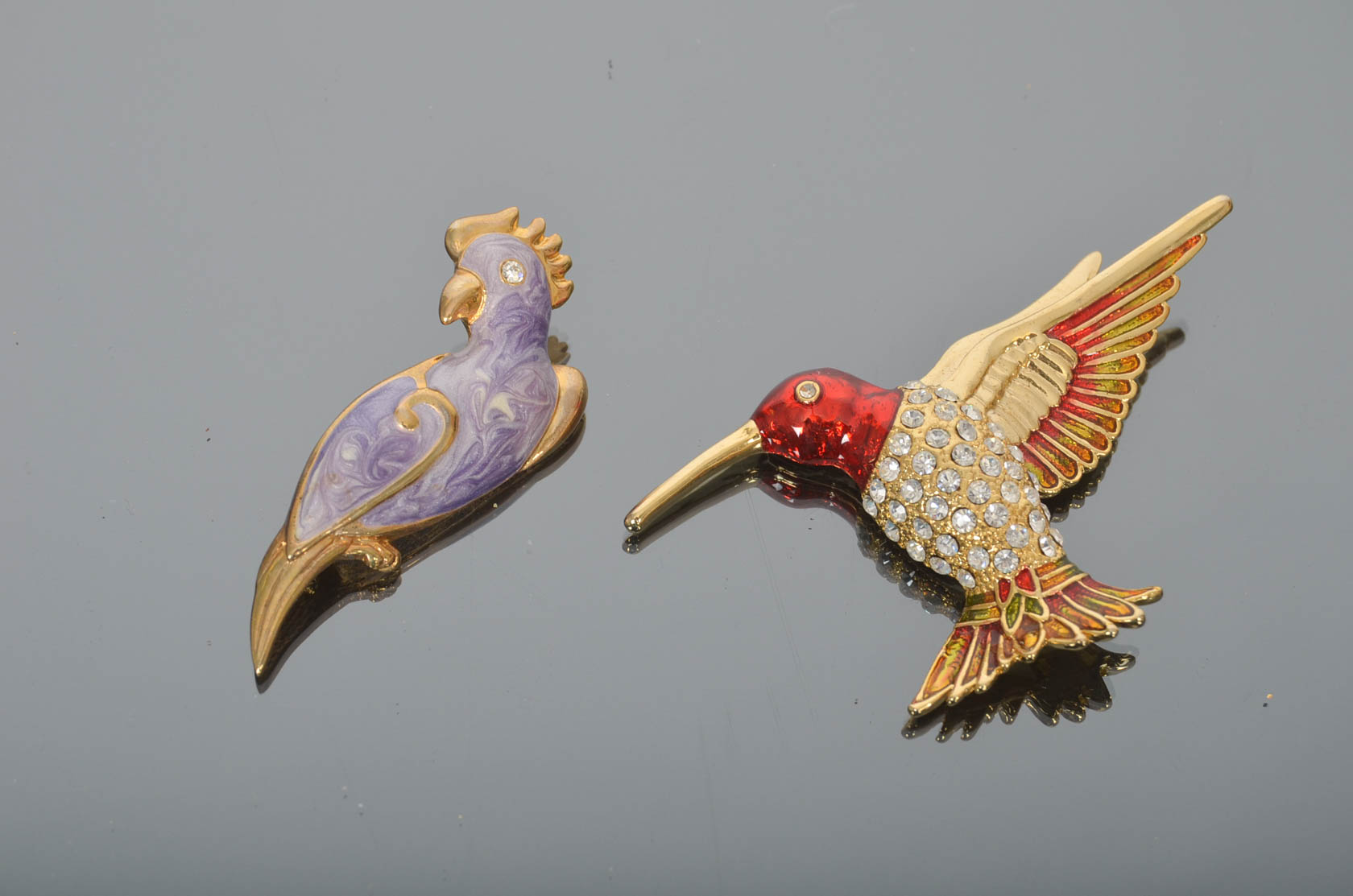 Collection of Assorted Vintage Bird Brooches