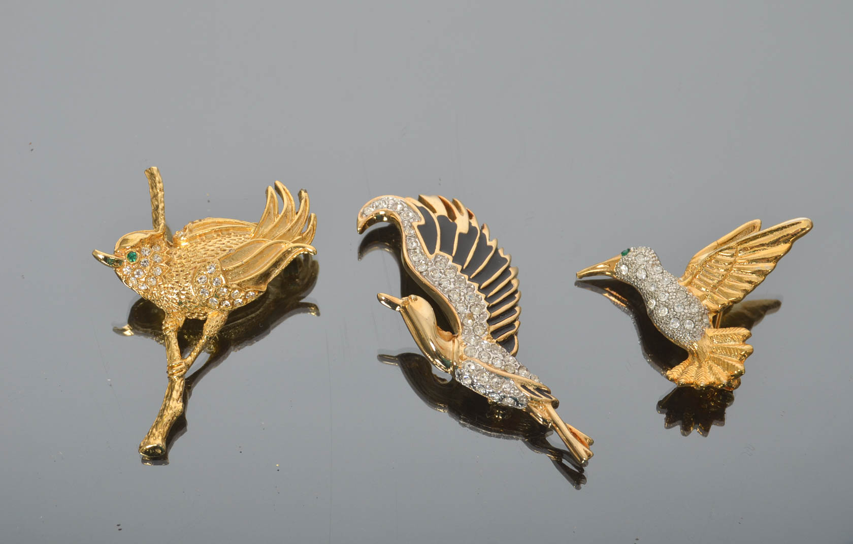 Collection of Assorted Vintage Bird Brooches