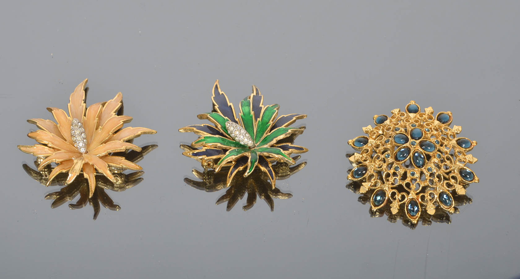 Assortment of Vintage Decorative Brooches