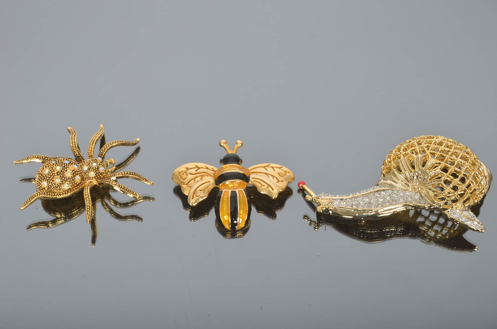 Assortment of Various Vintage Animal Brooches