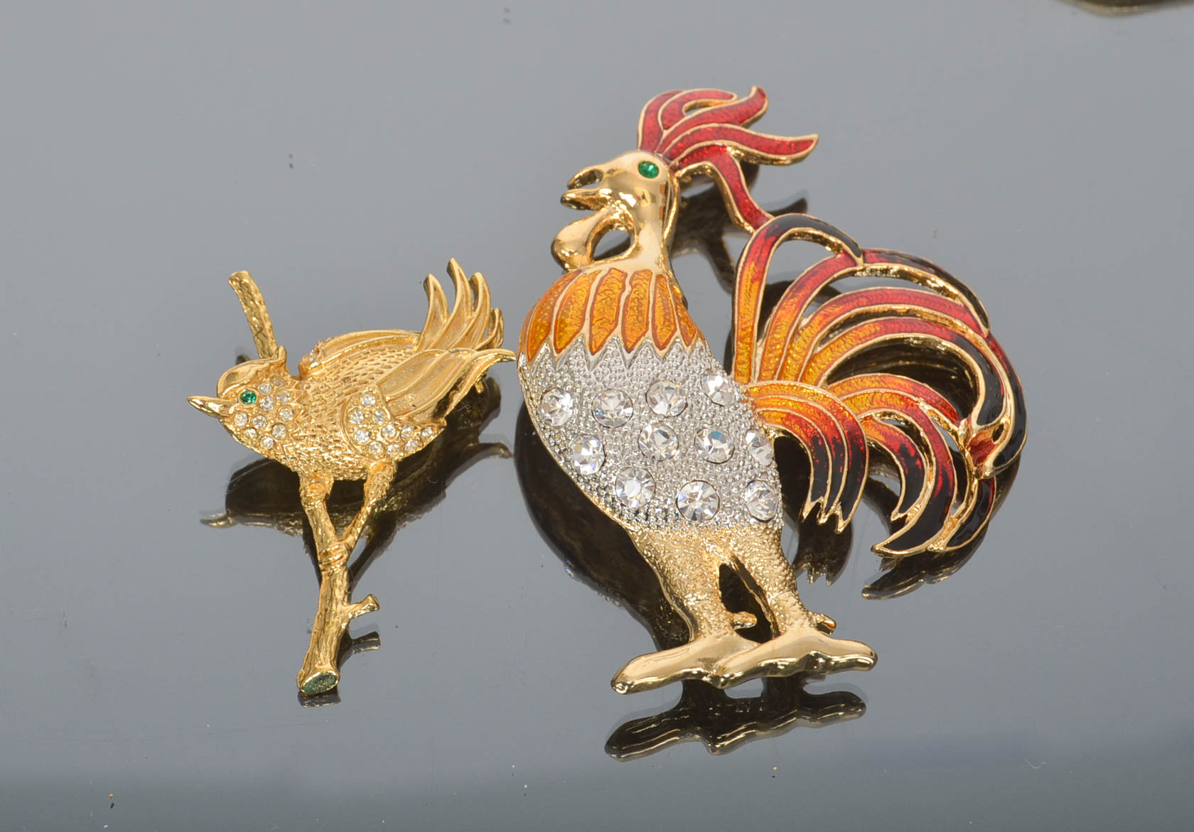 Collection of Vintage Animal Brooches