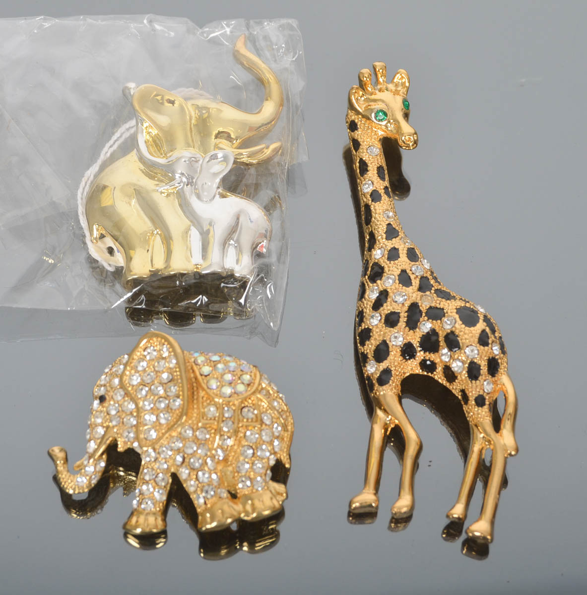 Collection of Vintage Animal Brooches