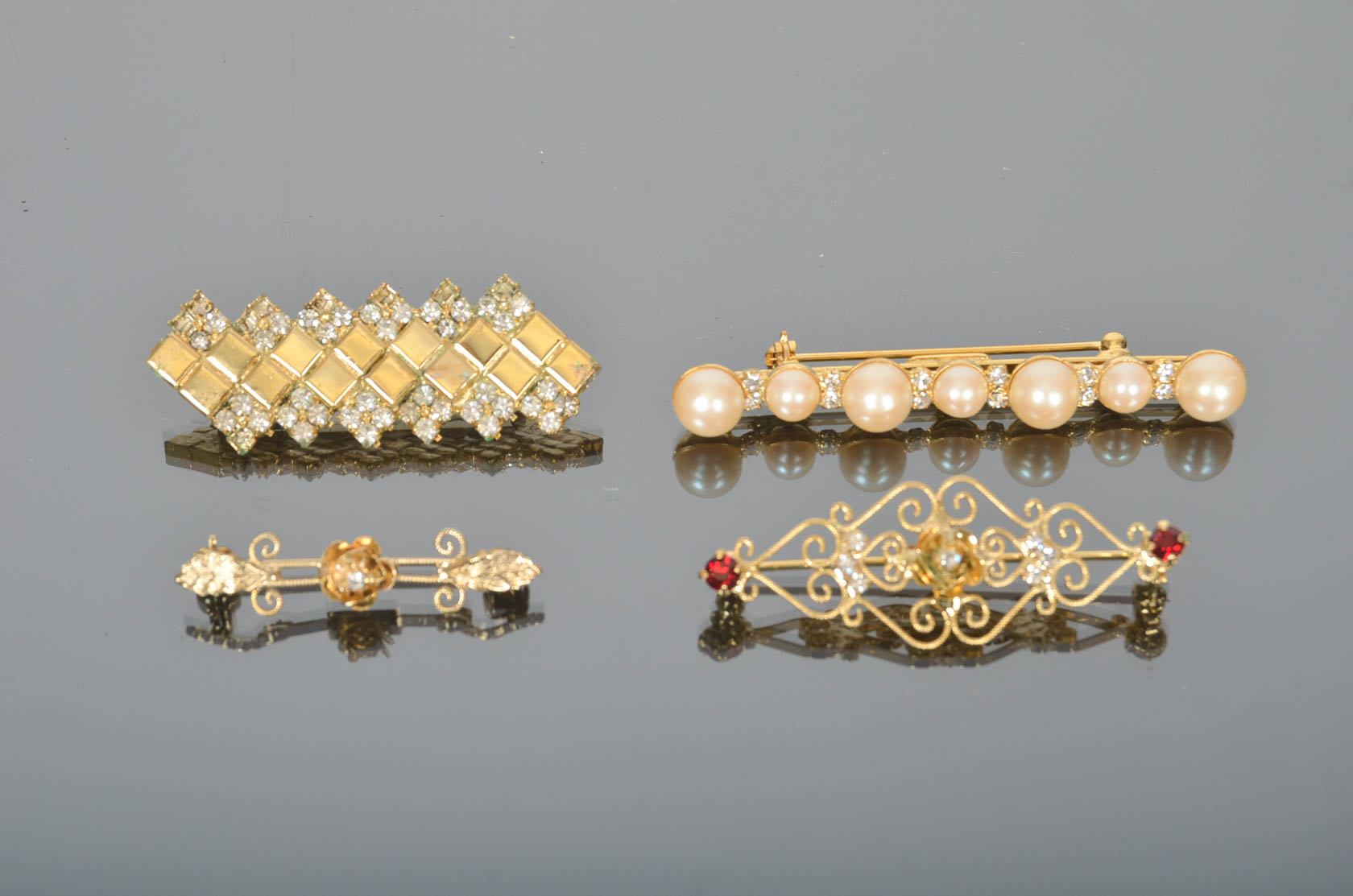 Assortment of Vintage Decorative Brooches