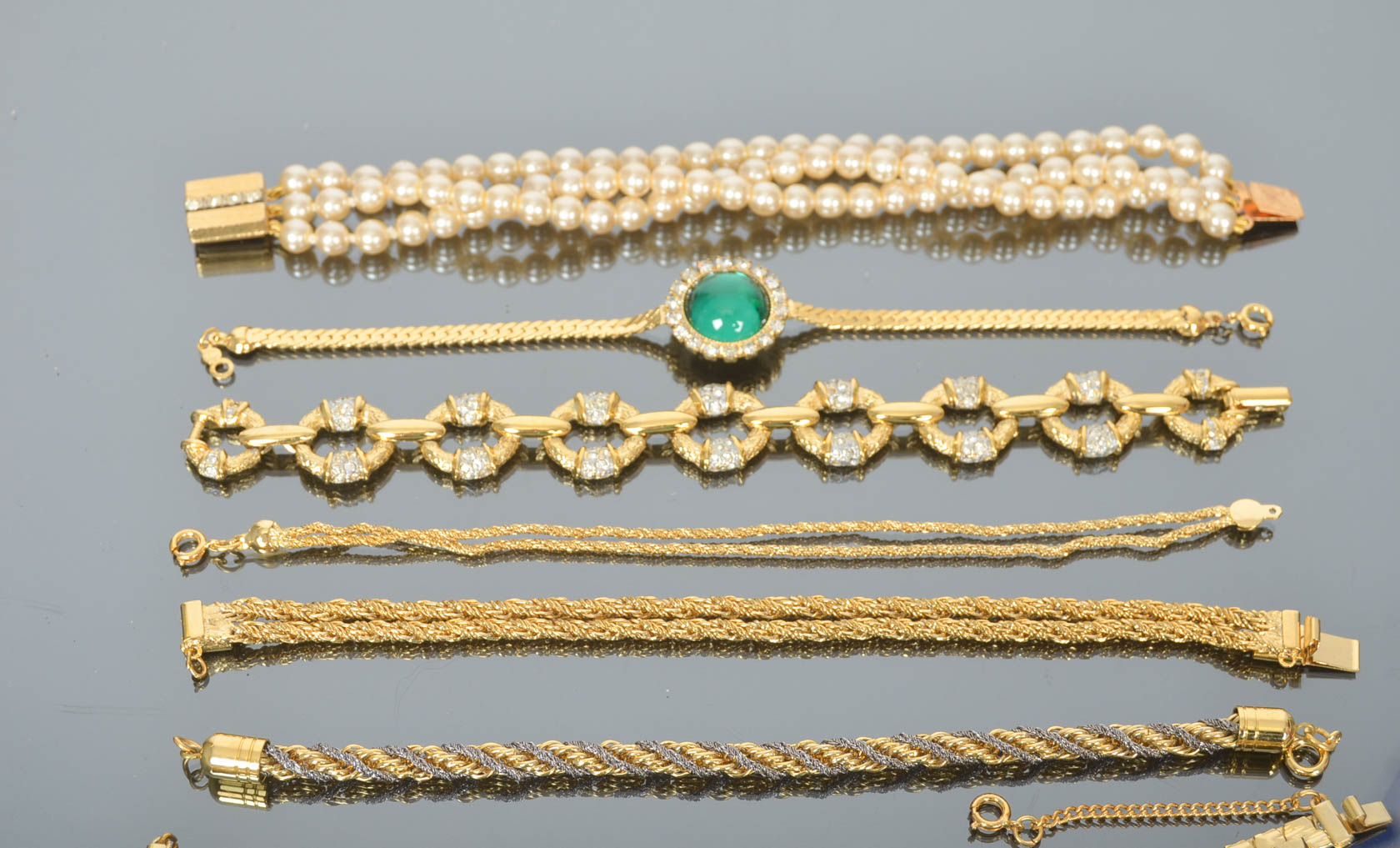 Assortment of Vintage Costume Bracelets