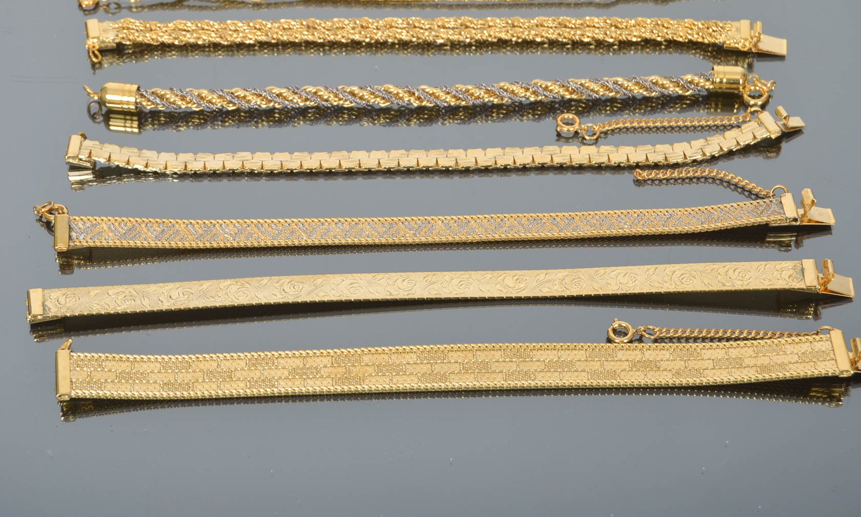 Assortment of Vintage Costume Bracelets