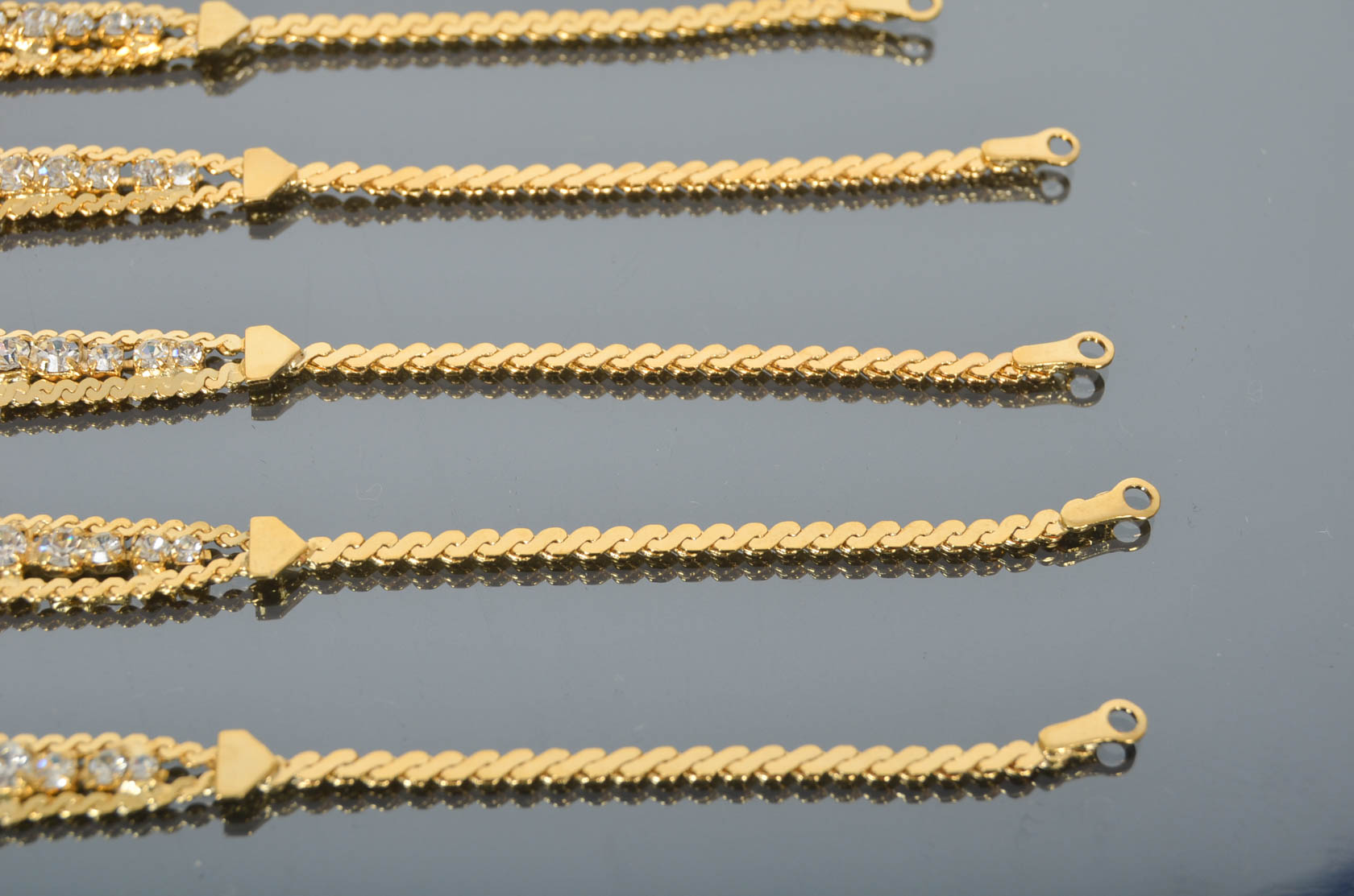 Wedding Set of Vintage Fashion Bracelets