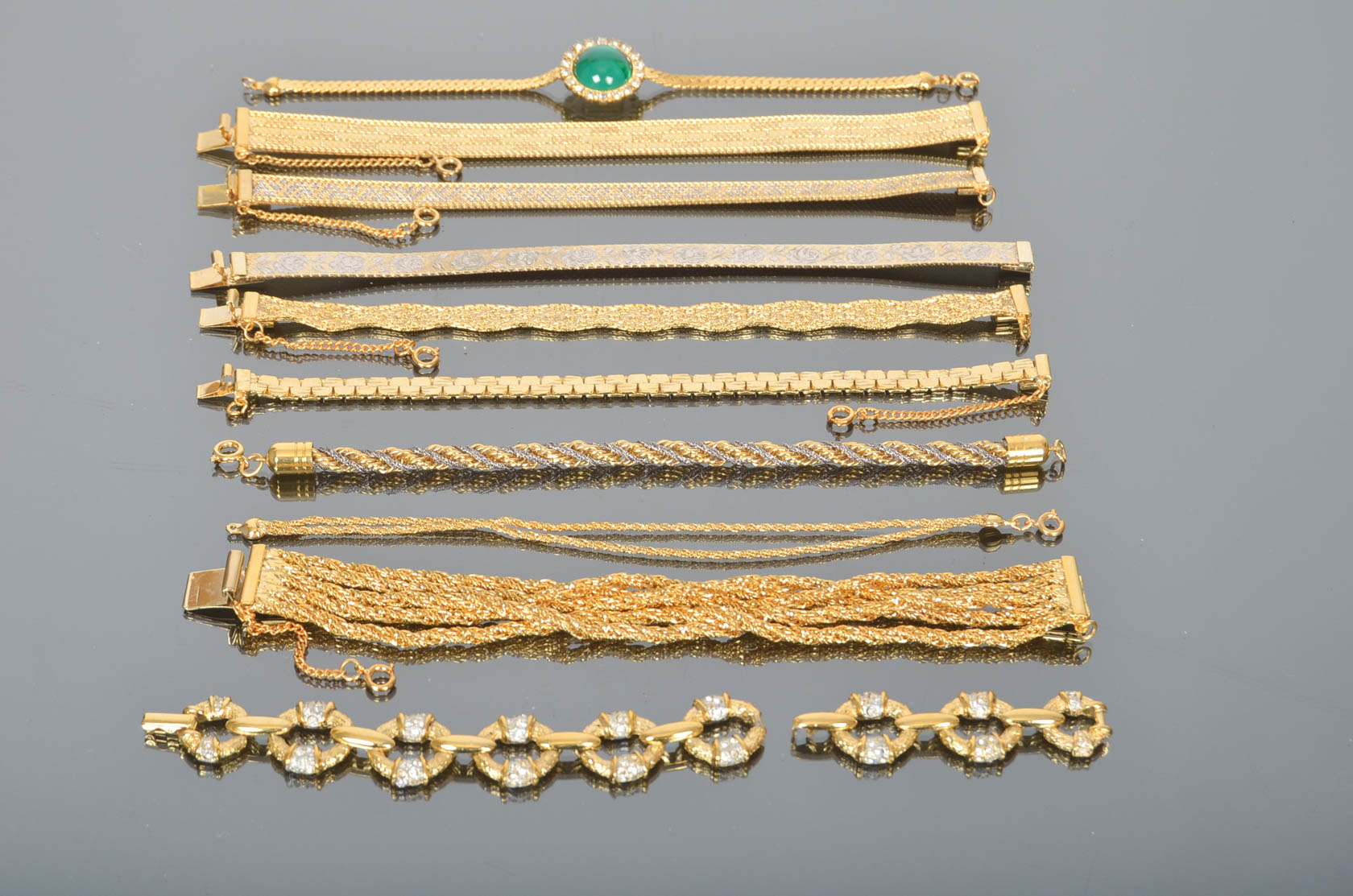 Assortment of Vintage Costume Bracelets