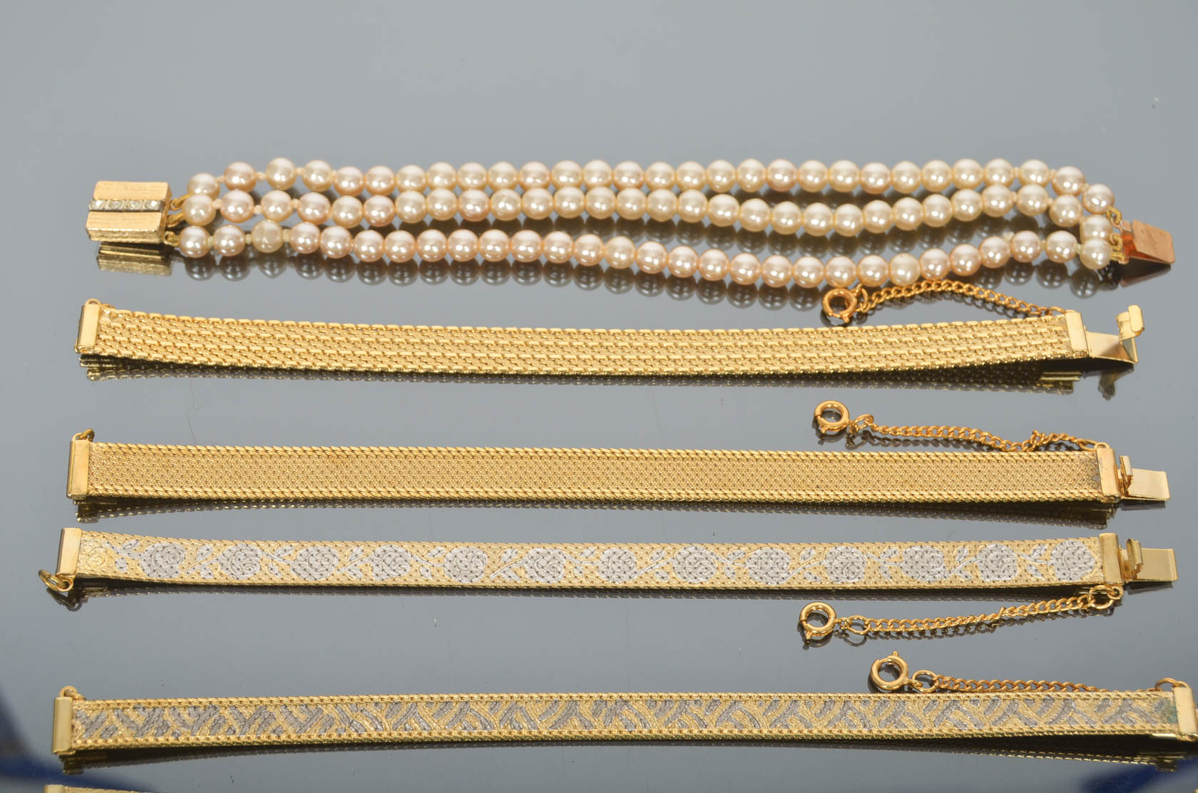 Collection of Vintage Costume Bracelets