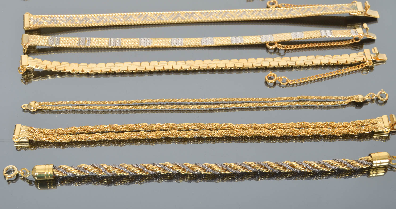 Collection of Vintage Costume Bracelets