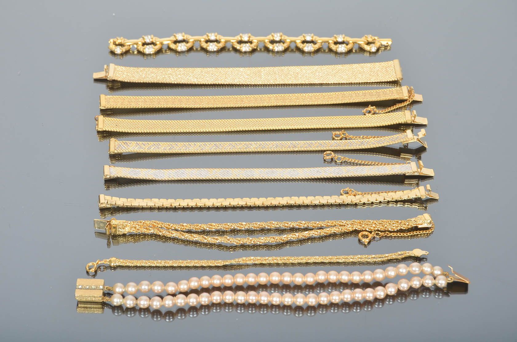 Assortment of Vintage Costume Bracelets