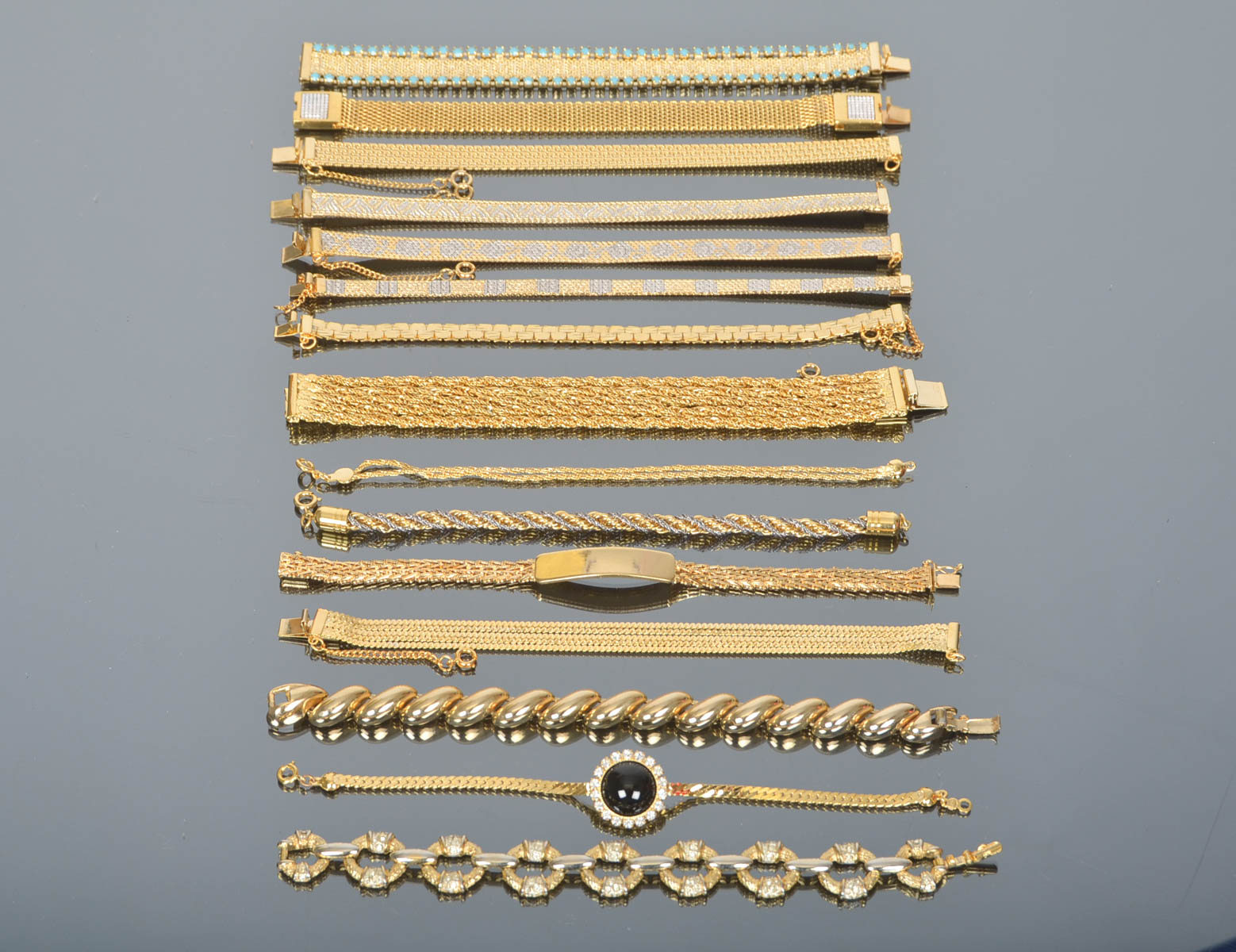 Collection of Vintage Costume Bracelets