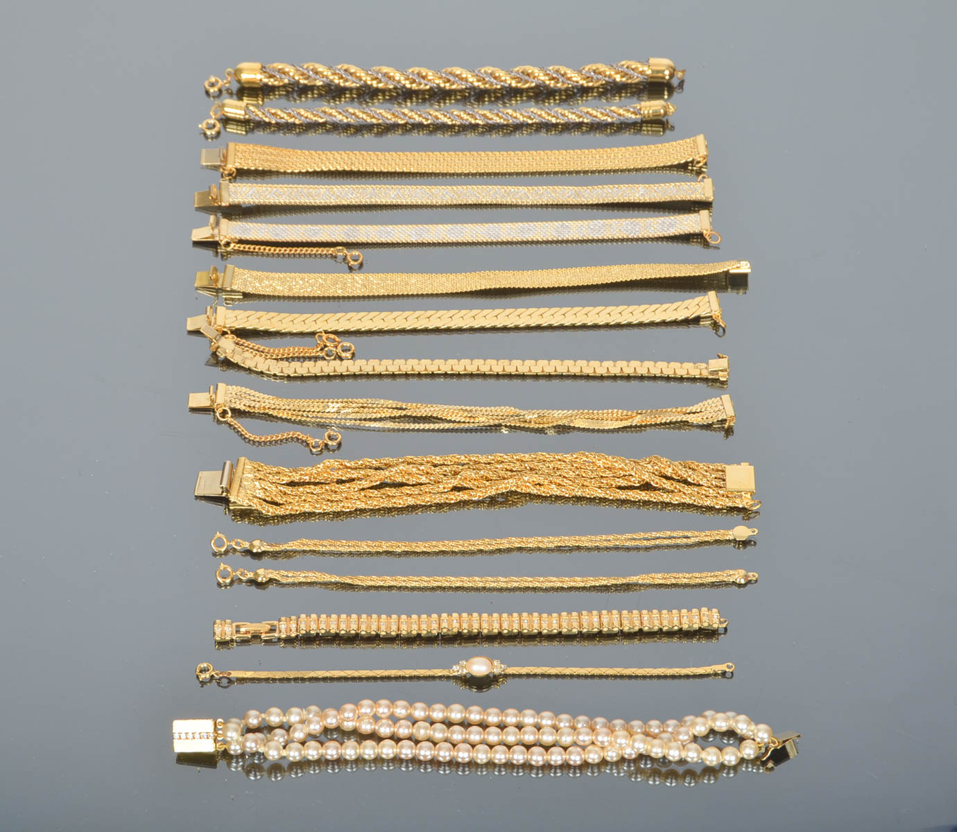 Assortment of Vintage Costume Bracelets