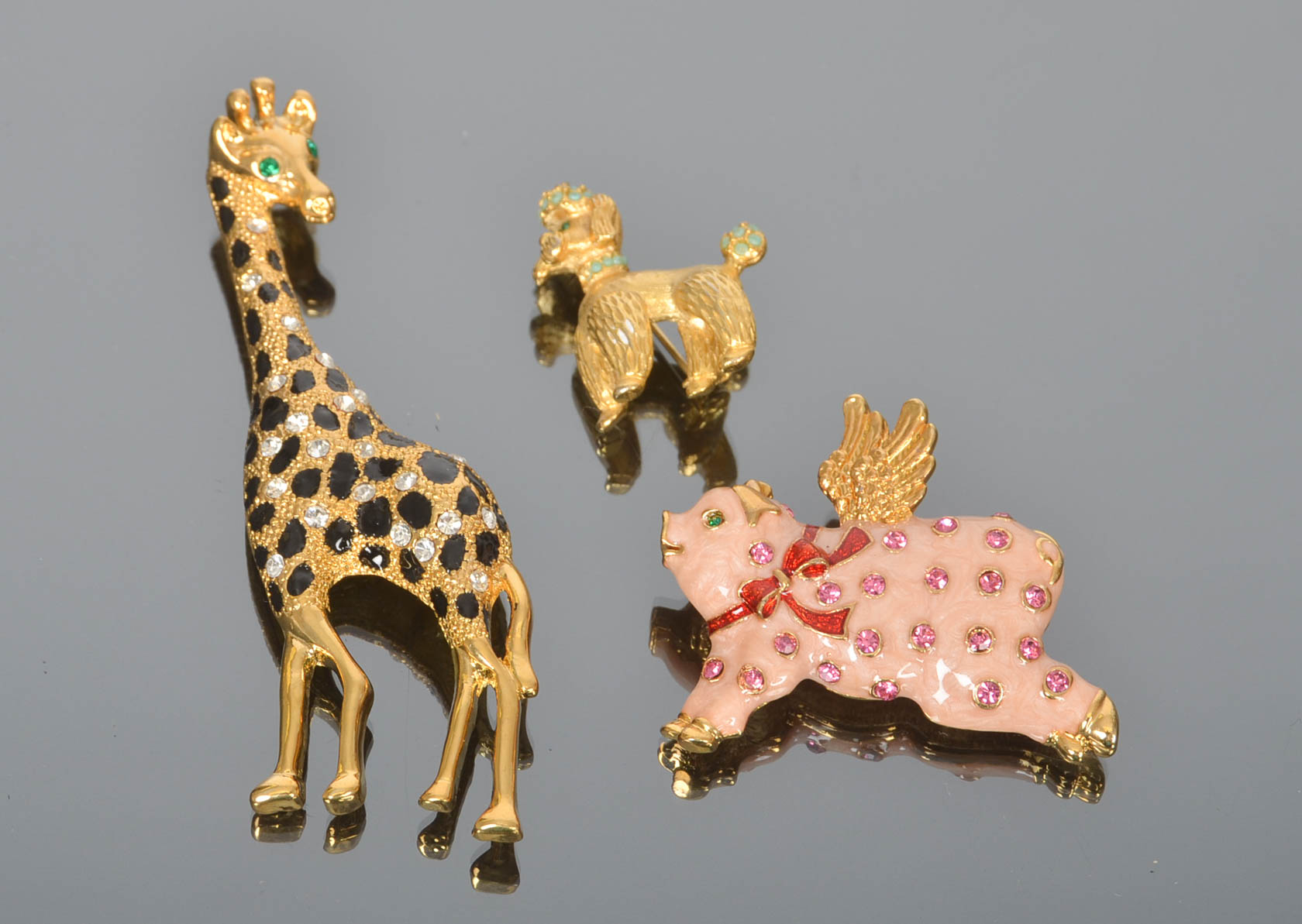 Collection of Various Vintage Animal Brooches