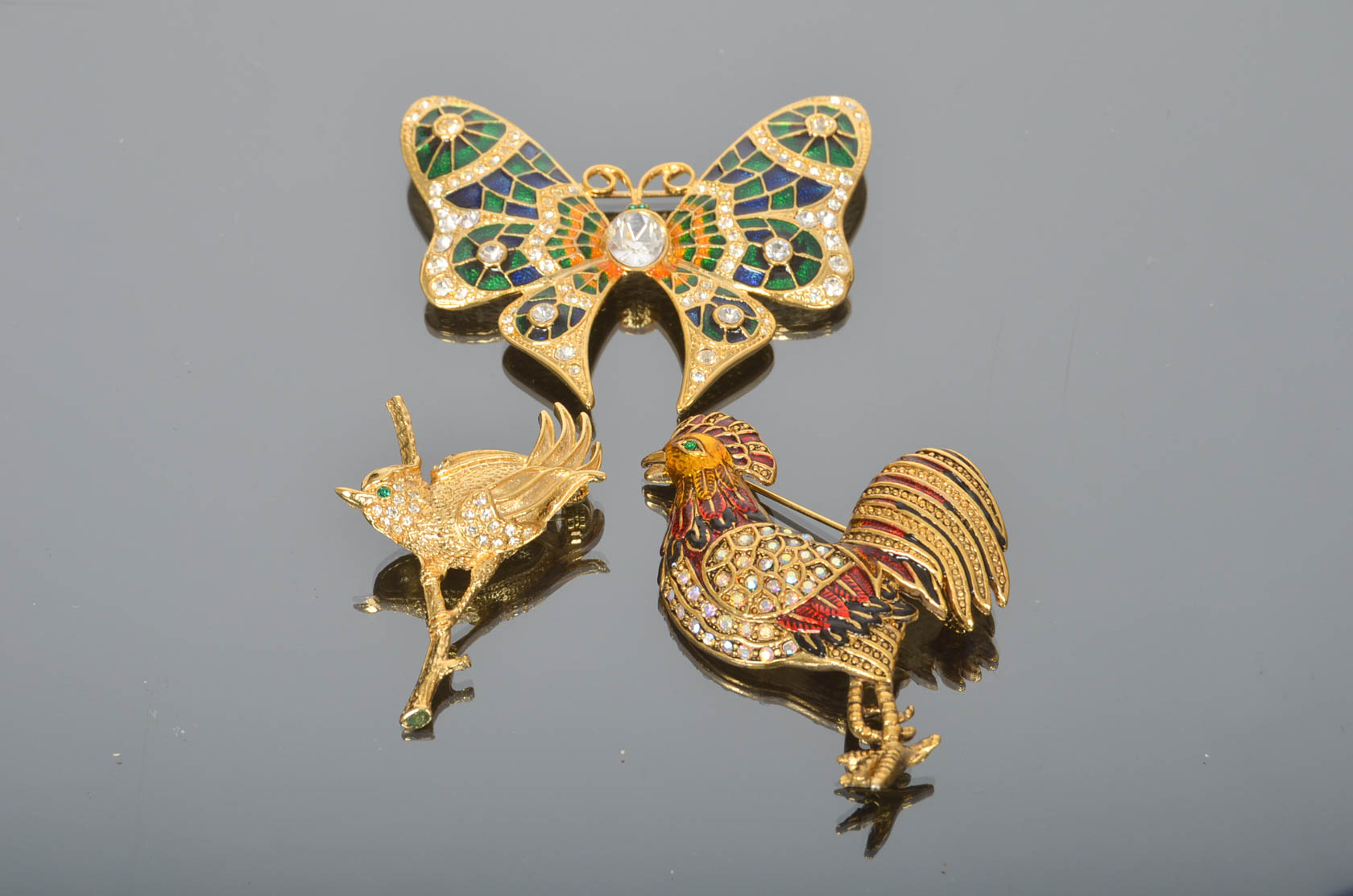 Collection of Various Vintage Animal Brooches