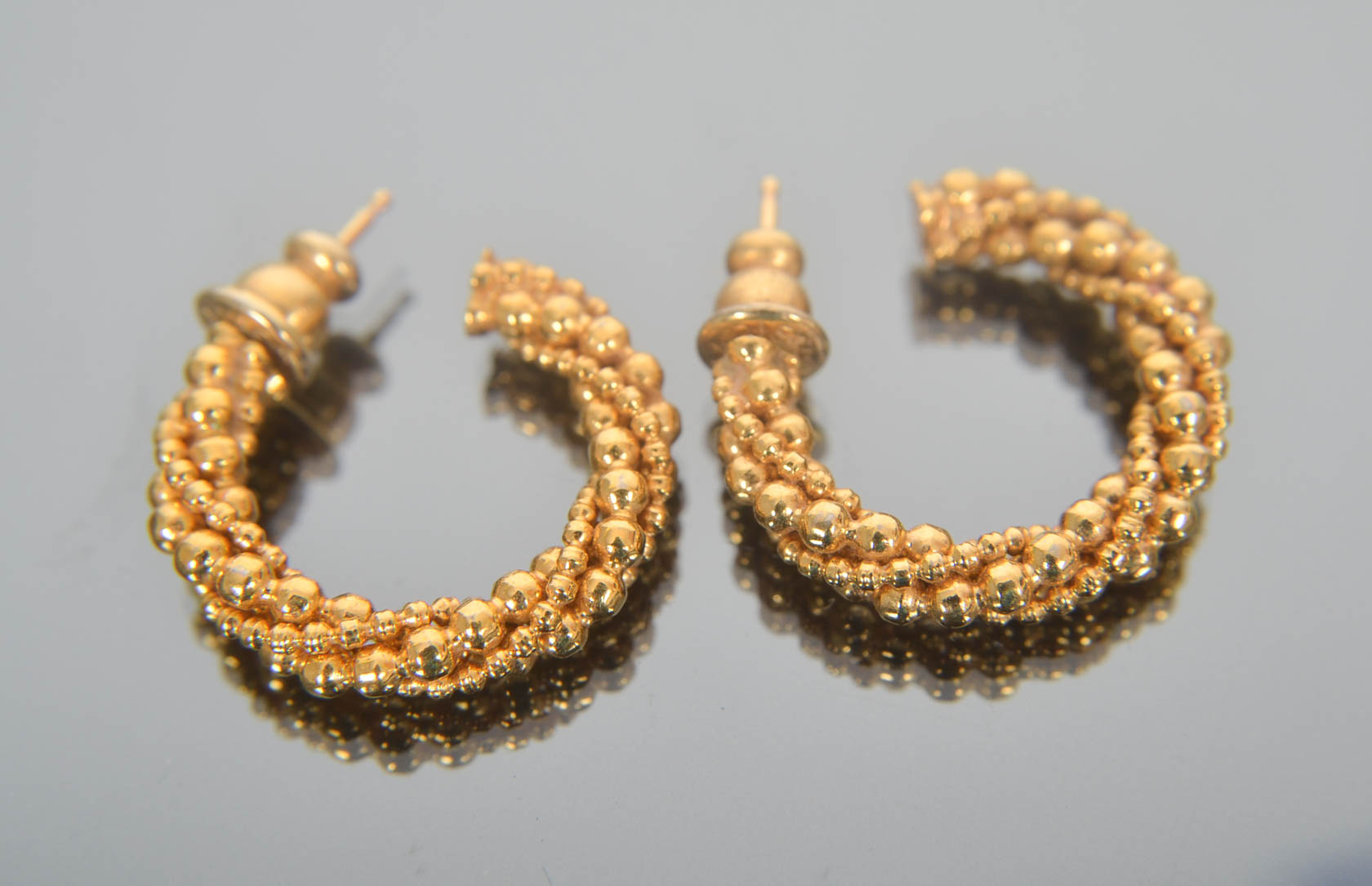 Collection of Gold Tone Earrings