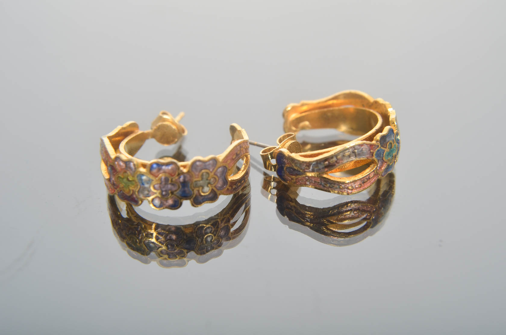 Collection of Gold Tone Earrings