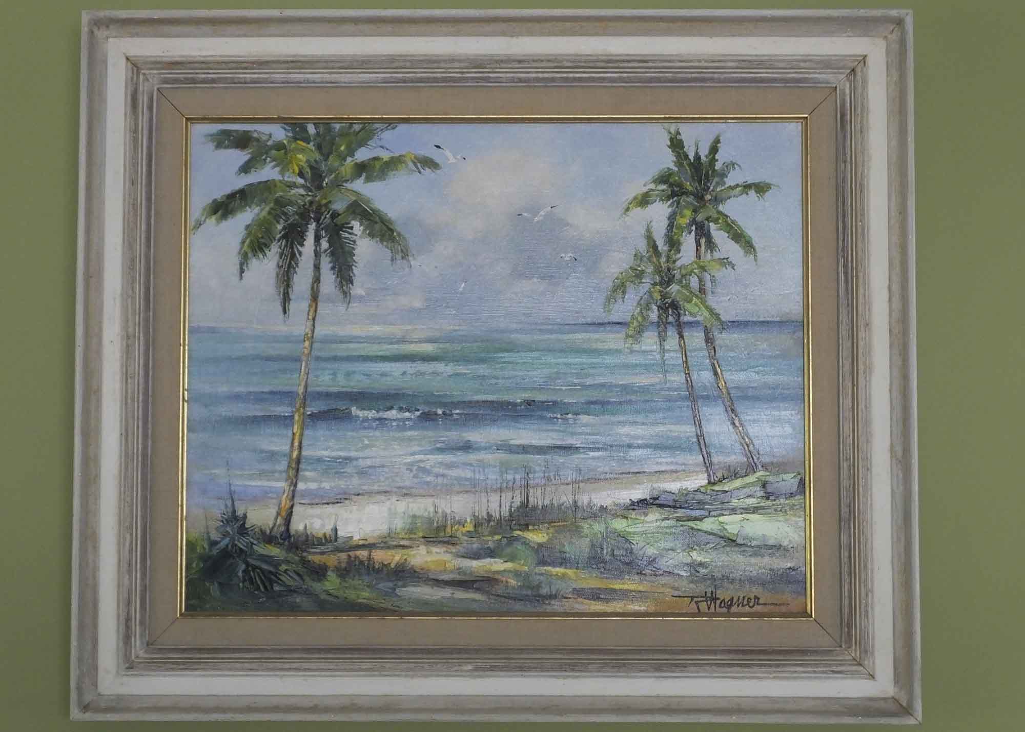 Original Oil Painting on Canvas By Richard Wagner, Circa 1967