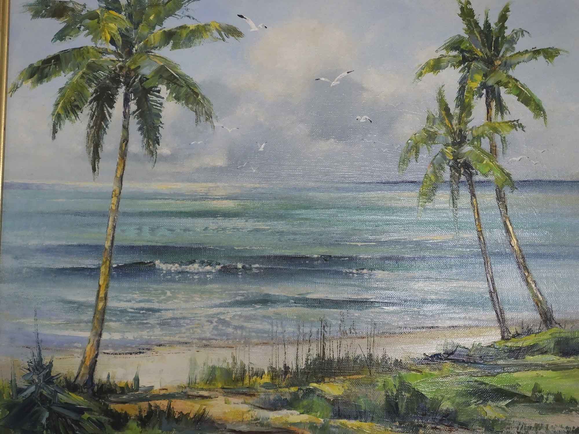 Original Oil Painting on Canvas By Richard Wagner, Circa 1967