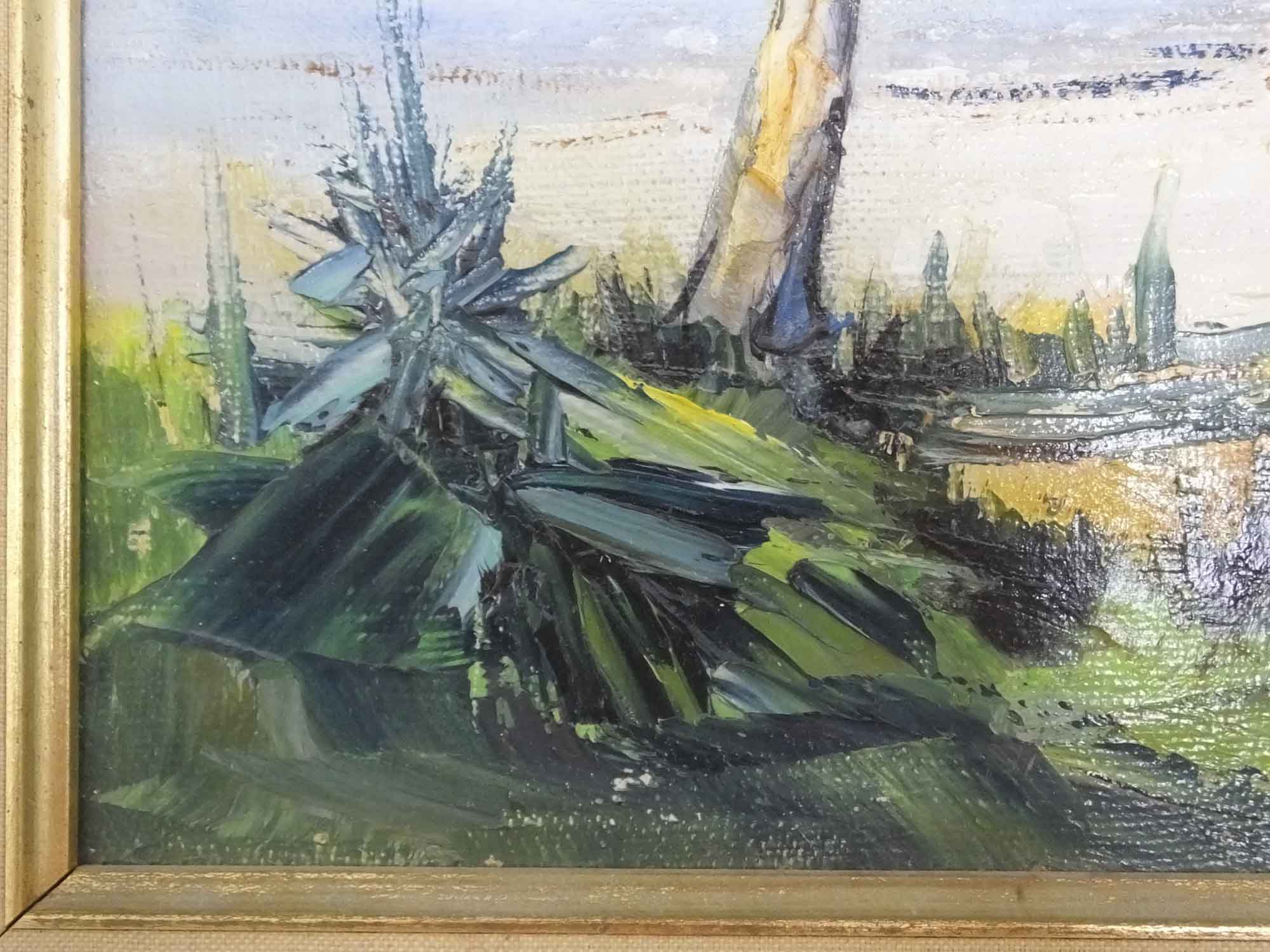 Original Oil Painting on Canvas By Richard Wagner, Circa 1967