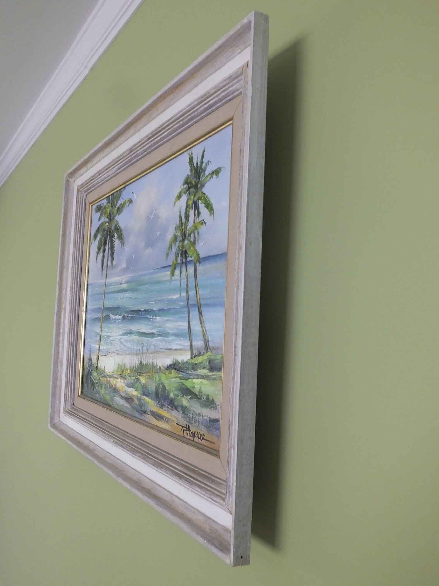 Original Oil Painting on Canvas By Richard Wagner, Circa 1967