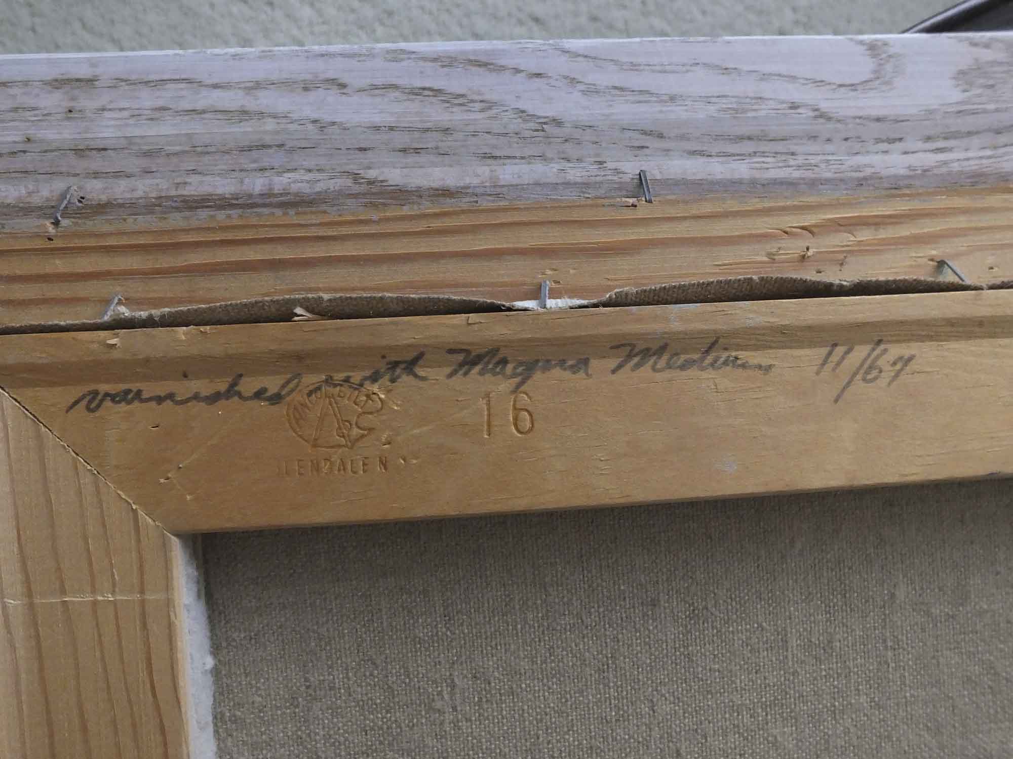 Original Oil Painting on Canvas By Richard Wagner, Circa 1967