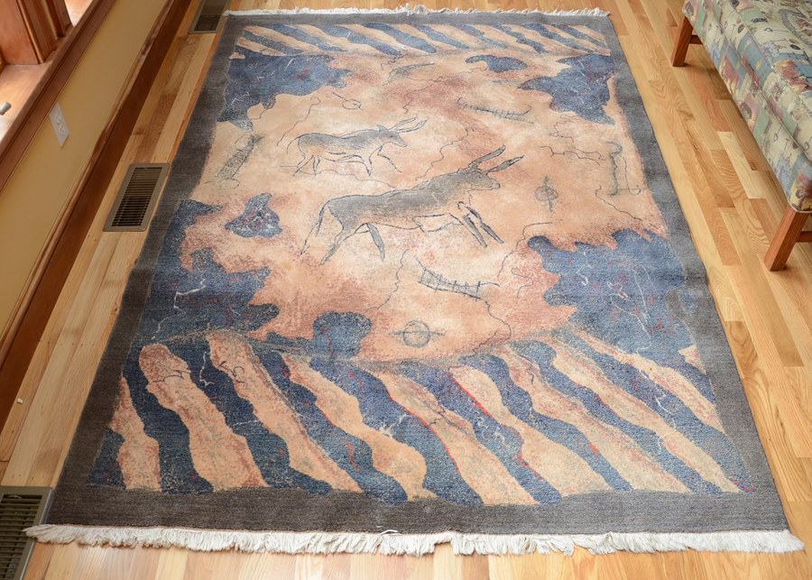 Animal Cave Painting Rug