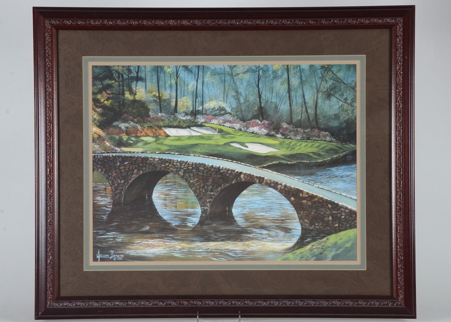 Jason Denaro Oil on Canvas "#12 Augusta National"