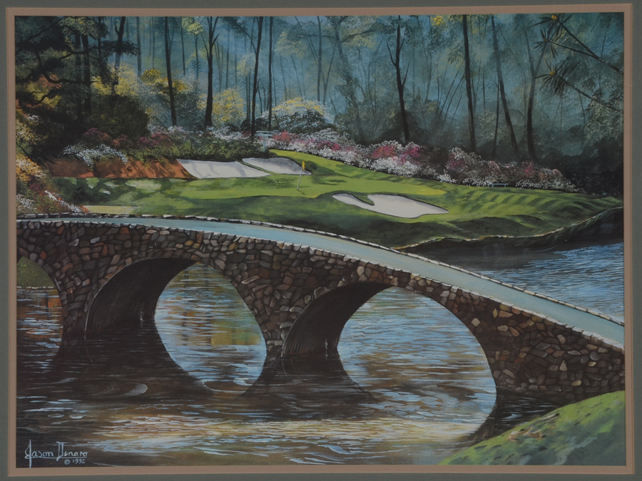 Jason Denaro Oil on Canvas "#12 Augusta National"
