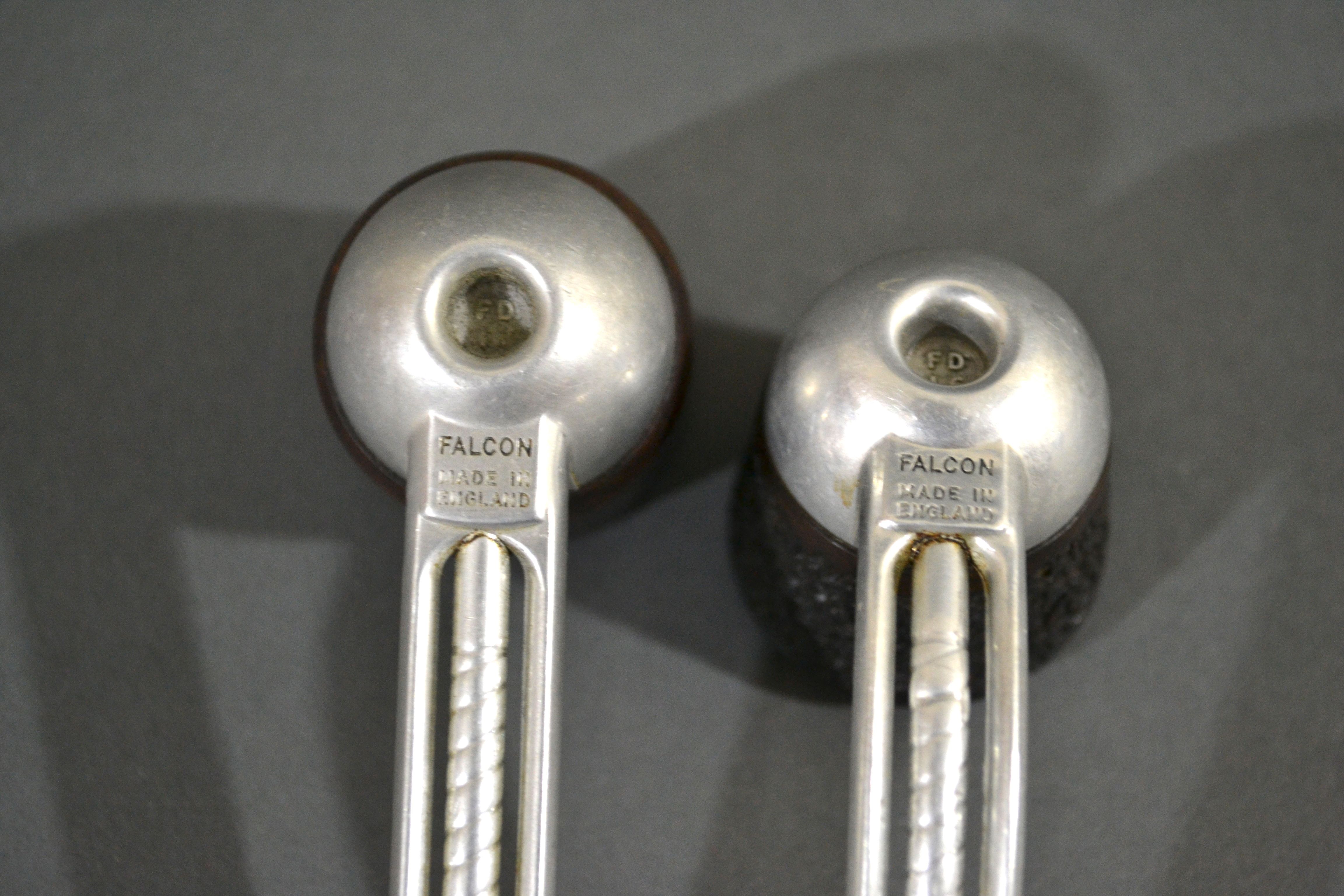 Pair of Aluminum Falcon Pipes