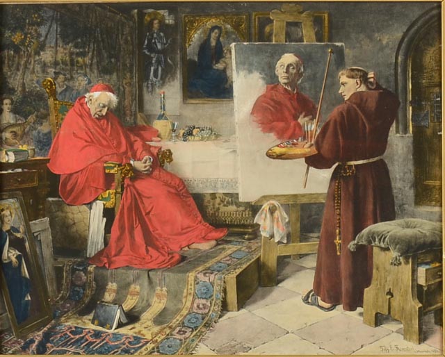 Framed Art Print - "The Cardinal's Portrait"