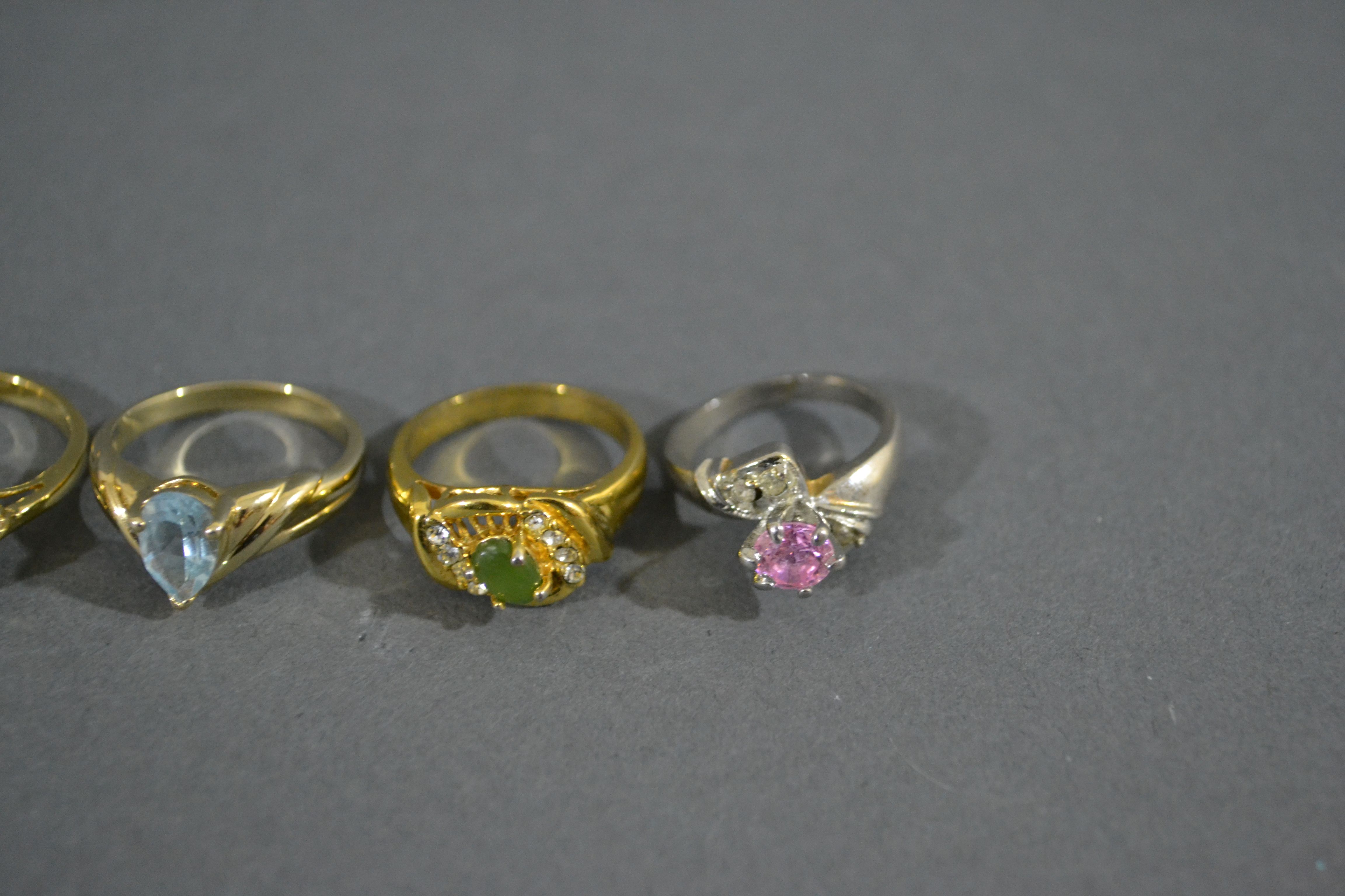 Collection of Gold-Tone Rings
