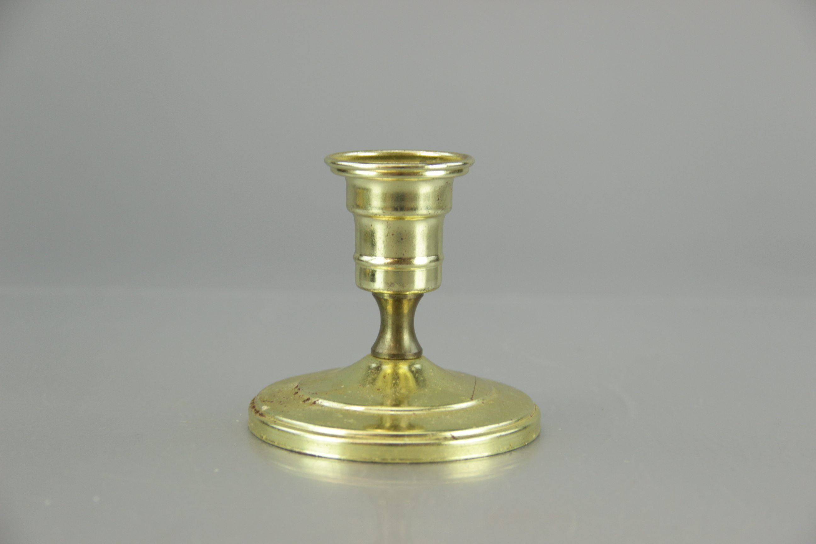 Five Brass Candlestick Holders
