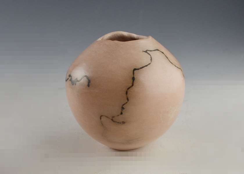 Horse Hair Vase by Native American Pueblo Artist Tony Mirabal