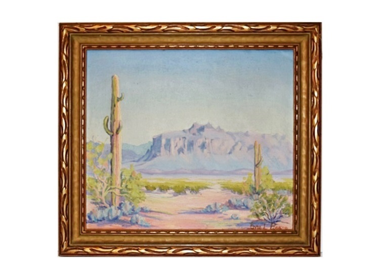 Original Circa 1910 Oil Painting by Orra L. Beane