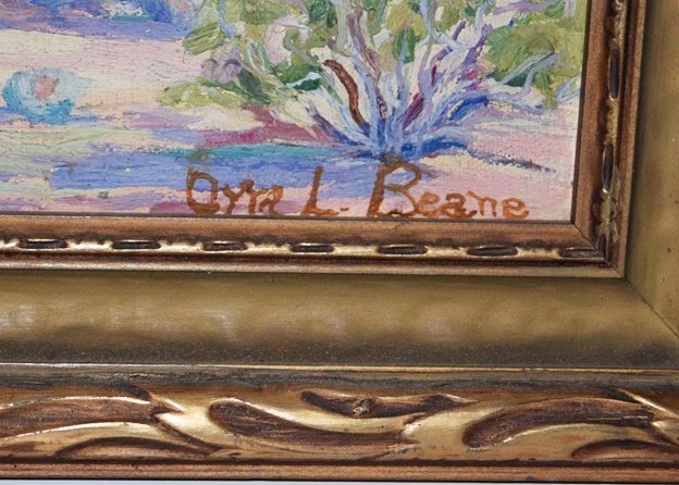 Original Circa 1910 Oil Painting by Orra L. Beane