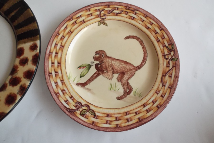 Two Sets of Animal Themed Plates