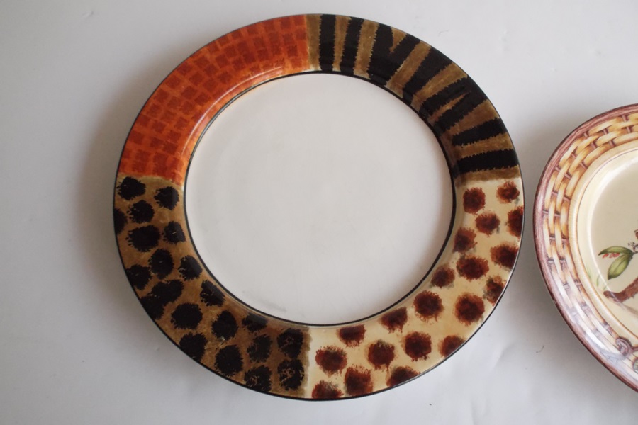 Two Sets of Animal Themed Plates