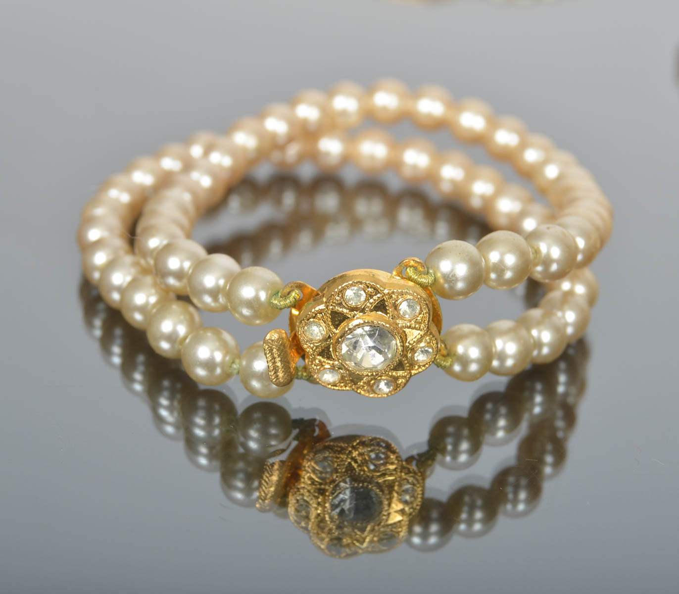 Collection of Vintage Faux Pearl Necklaces and Bracelets