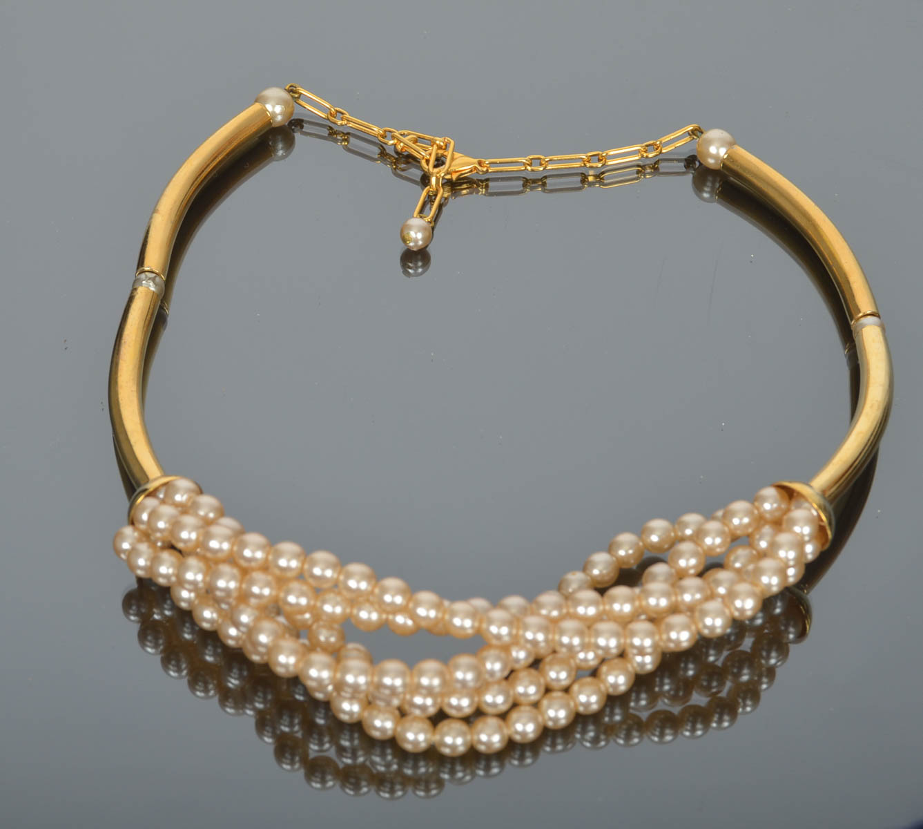 Collection of Vintage Faux Pearl Necklaces and Bracelets