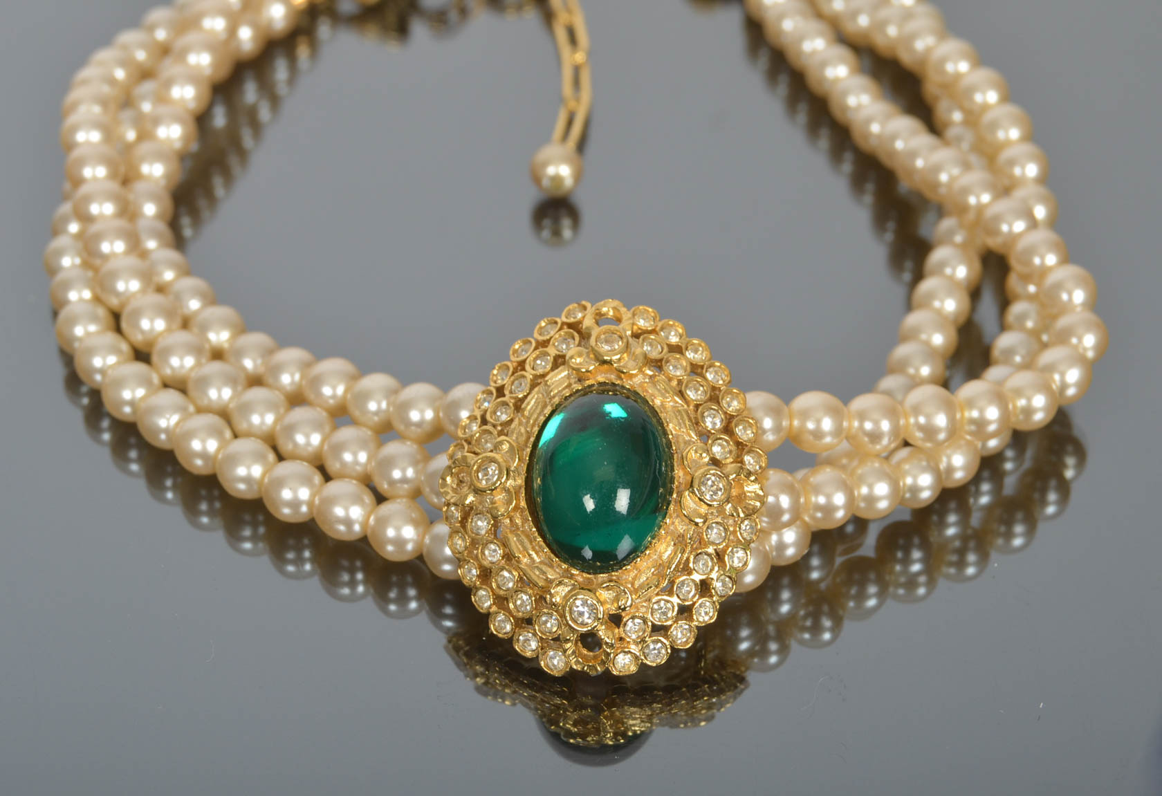 Collection of Vintage Faux Pearl Necklaces and Bracelets