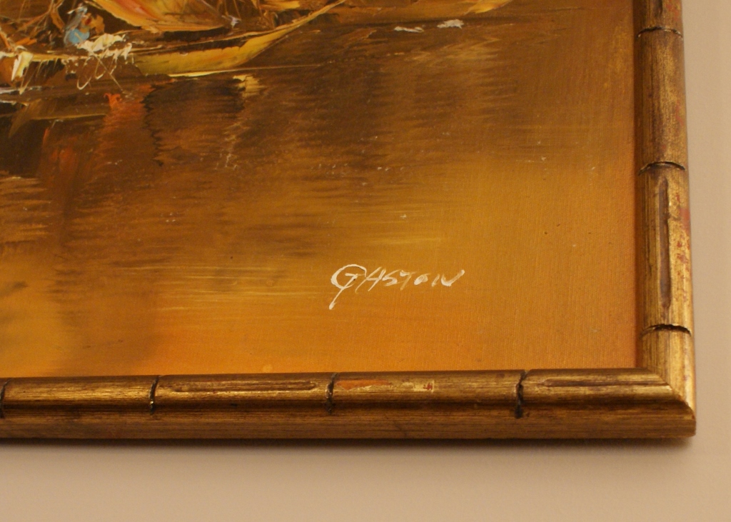 Gaston Oil On Canvas Painting