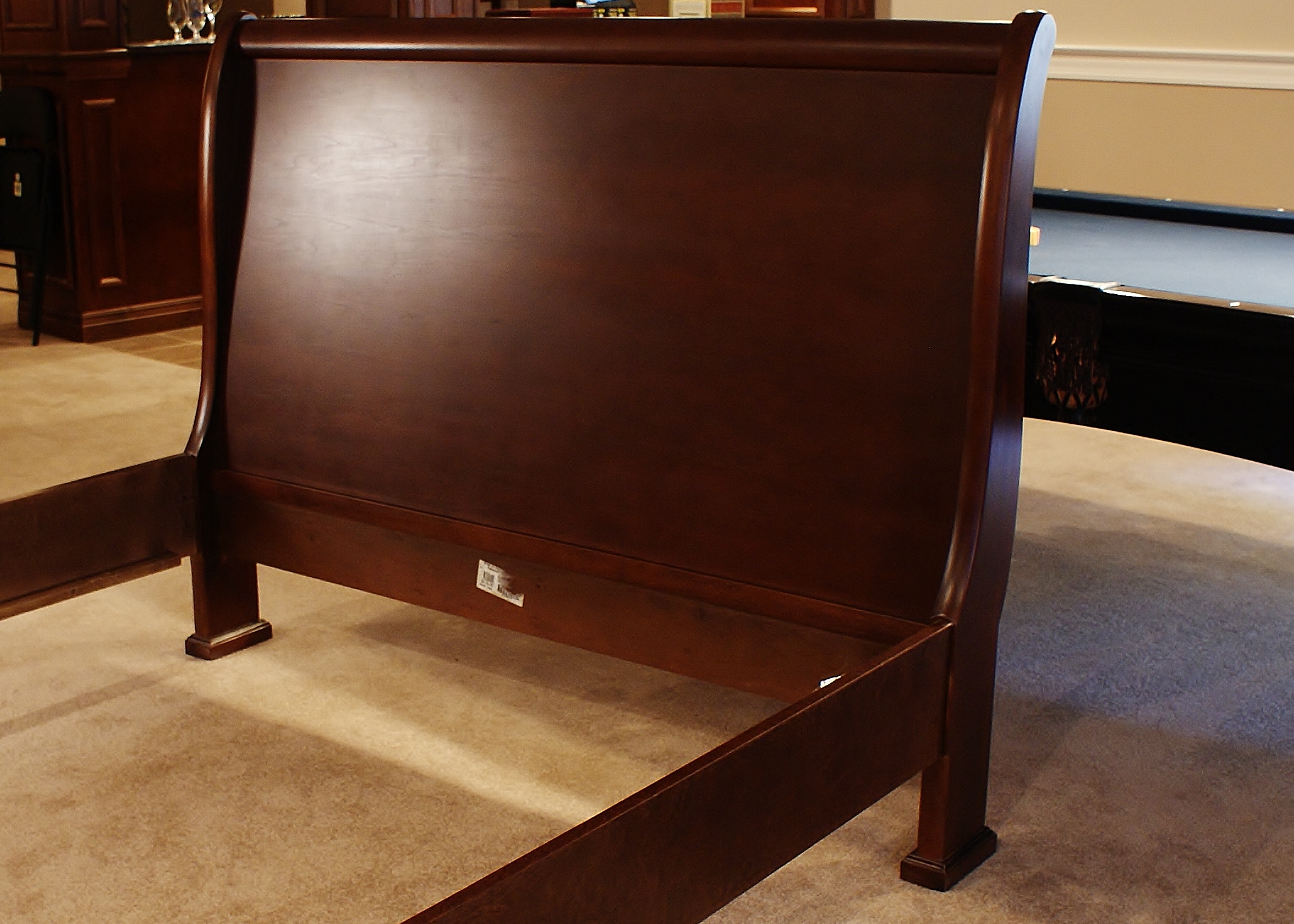 Solid Cherry Stanley Sleigh Bed