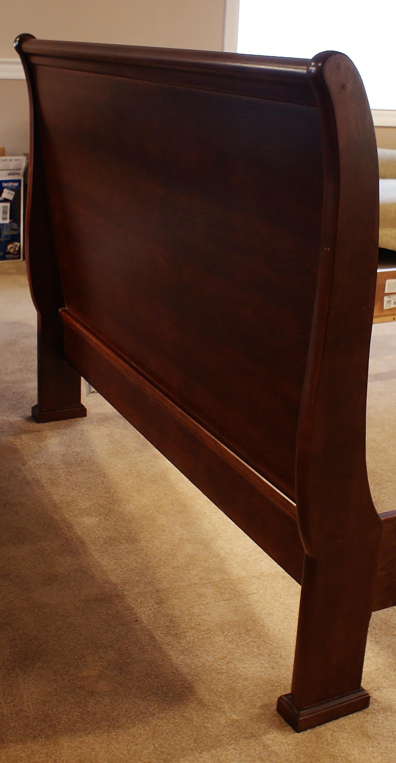 Solid Cherry Stanley Sleigh Bed