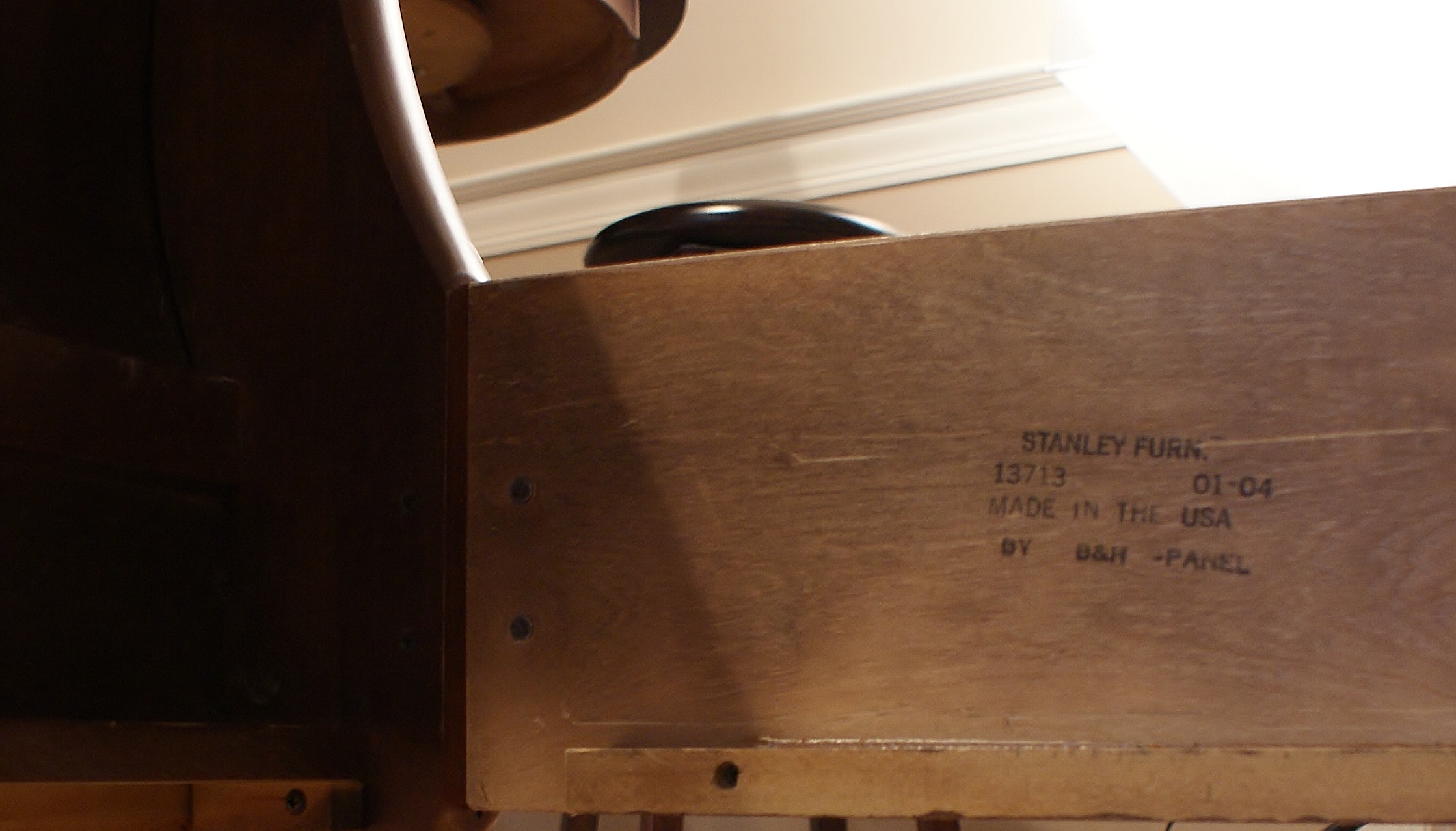 Solid Cherry Stanley Sleigh Bed