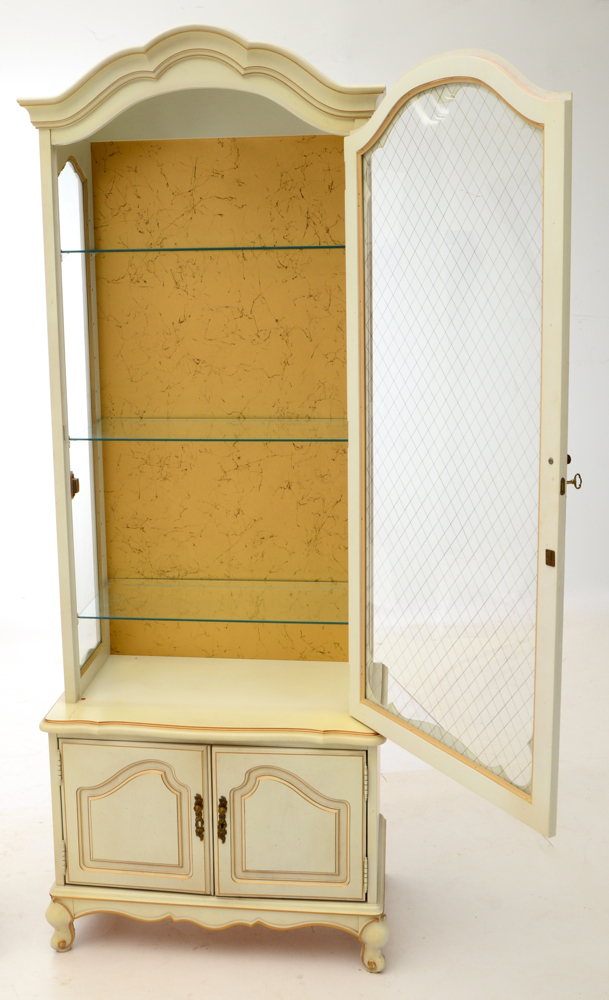 Pair of French Provincial Display Cabinets