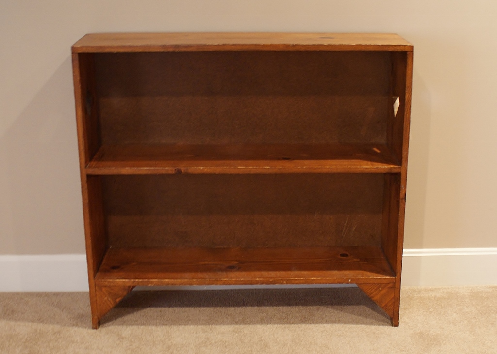Pine Book Case With Diamond Cutouts