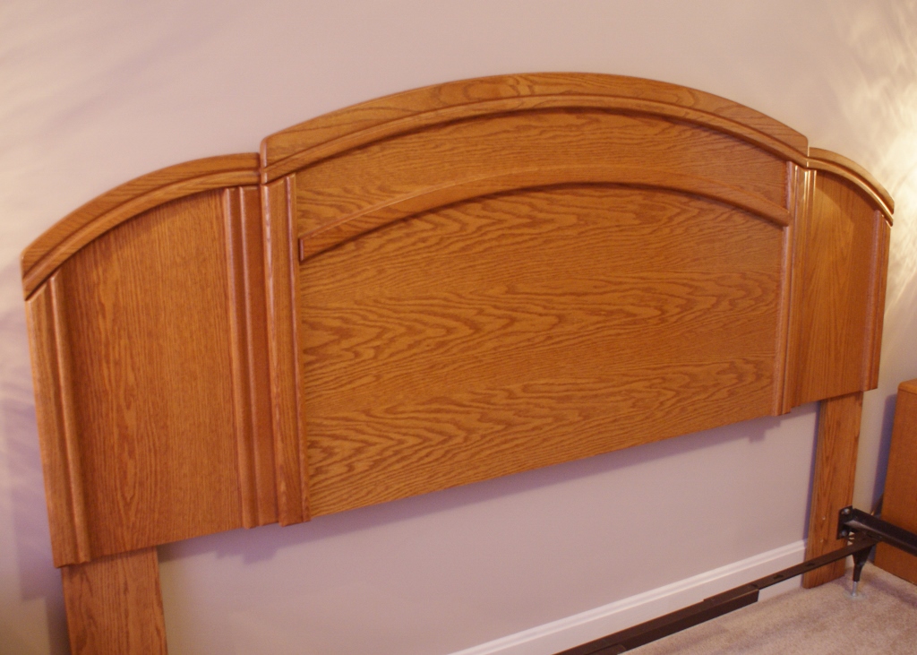 King Size Vintage Solid Oak Bed